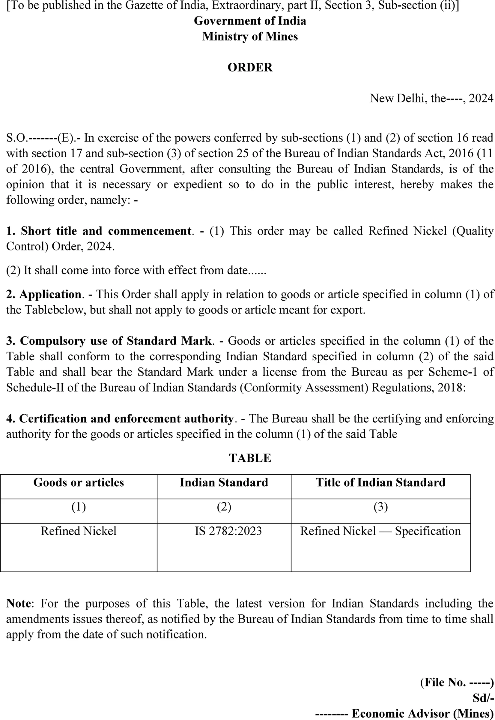 REFINED NICKEL QCO 4